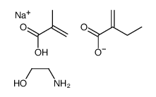 sodium,2-aminoethanol,2-methylidenebutanoate,2-methylprop-2-enoic acid Structure
