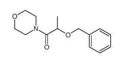 1-morpholin-4-yl-2-phenylmethoxypropan-1-one结构式