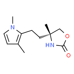 2-Oxazolidinone,4-[2-(1,3-dimethyl-1H-pyrrol-2-yl)ethyl]-4-methyl-,(4R)-(9CI) Structure
