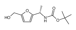 [(S)-1-(5-Hydroxymethyl-furan-2-yl)-ethyl]-carbamic acid tert-butyl ester结构式