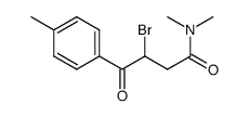 N,N-dimethyl-3-bromo-3-(4-methylbenzoyl) propionamide Structure