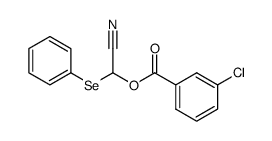 cyano(phenylselanyl)methyl 3-chlorobenzoate Structure