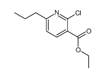 2-chloro-6-propyl-nicotinic acid ethyl ester Structure