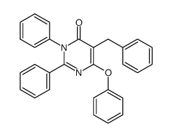 5-benzyl-6-phenoxy-2,3-diphenylpyrimidin-4(3H)-one Structure