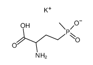 monopotassium salt of [(3-amino-3-carboxy)-propyl-1]-methylphosphinic acid Structure