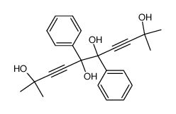 2,9-dimethyl-5,6-diphenyl-deca-3,7-diyne-2,5,6,9-tetraol结构式