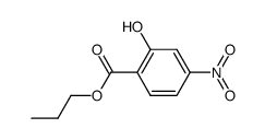 2-hydroxy-4-nitro-benzoic acid propyl ester结构式