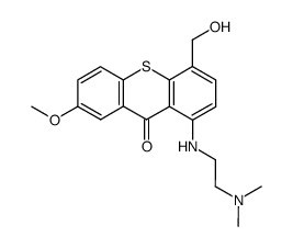 1-((2-(dimethylamino)ethyl)amino)-4-(hydroxymethyl)-7-methoxy-9H-thioxanthen-9-one Structure