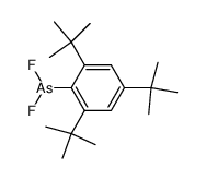 (2,4,6-tri-tert-butylphenyl)difluoroarsine Structure