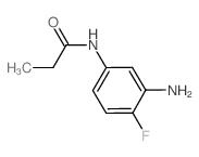 N-(3-氨基-4-氟苯基)丙酰胺结构式