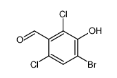 4-bromo-2,6-dichloro-3-hydroxy-benzaldehyde结构式