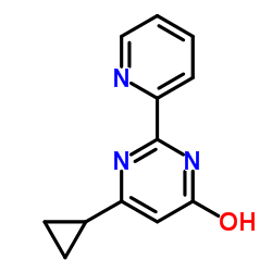 6-Cyclopropyl-2-(2-pyridinyl)-4(1H)-pyrimidinone Structure