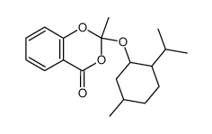2-(menthyl)-2-methyl-4H-1,3-benzodioxin-4-one结构式