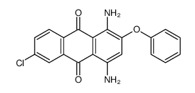 1,4-diamino-6-chloro-2-phenoxyanthracene-9,10-dione Structure