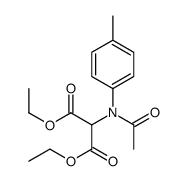 diethyl 2-(N-acetyl-4-methylanilino)propanedioate结构式