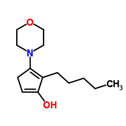 4-(4-Morpholinyl)-5-pentyl-1,4-cyclopentadien-1-ol Structure