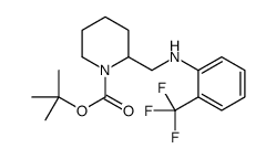 1-Boc-2-[(2-三氟甲基苯基氨基)-甲基]-哌啶结构式