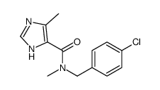 N-[(4-chlorophenyl)methyl]-N,5-dimethyl-1H-imidazole-4-carboxamide Structure