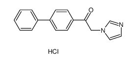 1-(biphenyl-4-yl)-2-(1H-imidazol-1-yl)ethanone hydrochloride Structure