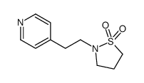 2-(2-pyridin-4-ylethyl)-1,2-thiazolidine 1,1-dioxide结构式