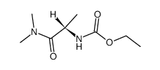 N-ethoxycarbonyl-L-alanine dimethylamide结构式