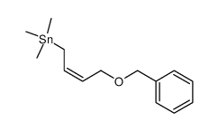 ((Z)-4-Benzyloxy-but-2-enyl)-trimethyl-stannane结构式