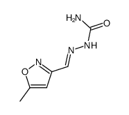 3-Isoxazolecarboxaldehyde,5-methyl-,semicarbazone(7CI) Structure