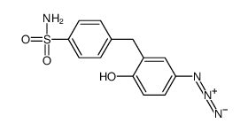 4-[(5-azido-2-hydroxyphenyl)methyl]benzenesulfonamide结构式