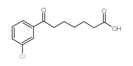 7-(3-chlorophenyl)-7-oxoheptanoic acid结构式