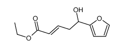 ethyl 5-(furan-2-yl)-5-hydroxypent-2-enoate结构式