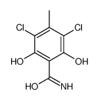 3,5-dichloro-2,6-dihydroxy-4-methylbenzamide Structure