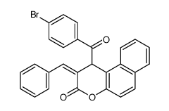 1-(4-Bromo-benzoyl)-2-[1-phenyl-meth-(Z)-ylidene]-1,2-dihydro-benzo[f]chromen-3-one结构式