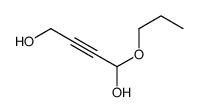 1-propoxybut-2-yne-1,4-diol结构式