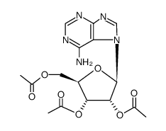 7-(2,3,5-tri-O-acetyl-β-D-ribofuranosyl)adenine结构式