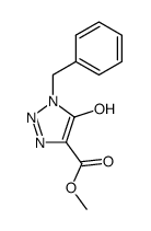 5-Hydroxy-1-(phenylmethyl)-1H-1,2,3-triazole-4-carboxylic Acid Methyl Ester结构式