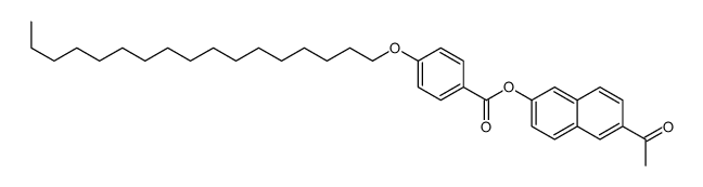 (6-acetylnaphthalen-2-yl) 4-heptadecoxybenzoate Structure