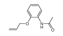 2-Acetylamino-phenyl-allyl-ether结构式