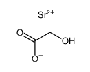 glycolic acid , strontium glycolate Structure