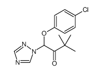 2-Butanone, 1-(4-chlorophenoxy)-3,3-dimethyl-1-(1H-1,2,4-triazol-1-yl) Structure