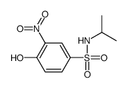 4-hydroxy-N-isopropyl-3-nitrobenzenesulphonamide Structure