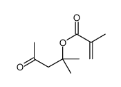 (2-methyl-4-oxopentan-2-yl) 2-methylprop-2-enoate结构式