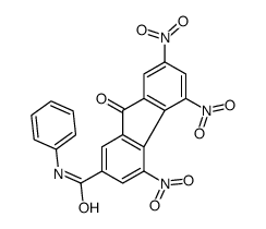 4,5,7-trinitro-9-oxo-N-phenylfluorene-2-carboxamide结构式