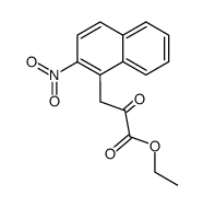 ethyl (2-nitro-1-naphthyl)pyruvate结构式