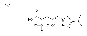 sodium,1-hydroxy-1,4-dioxo-4-[(5-propan-2-yl-1,3,4-thiadiazol-2-yl)amino]butane-2-sulfonate Structure