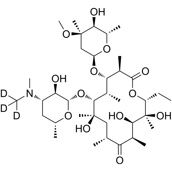 红霉素13C,D3结构式