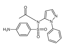 N-(4-aminophenyl)sulfonyl-N-(2-phenylpyrazol-3-yl)acetamide Structure
