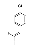 1-chloro-4-(2,2-diiodoethenyl)benzene结构式