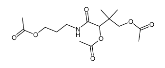 4-[(3-acetoxypropyl)amino]-2,2-dimethyl-4-oxobutane-1,3-diyl diacetate Structure