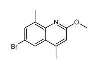 Quinoline, 6-bromo-2-methoxy-4,8-dimethyl结构式