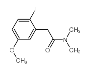 2-(2-iodo-5-methoxyphenyl)-N,N-dimethylacetamide结构式